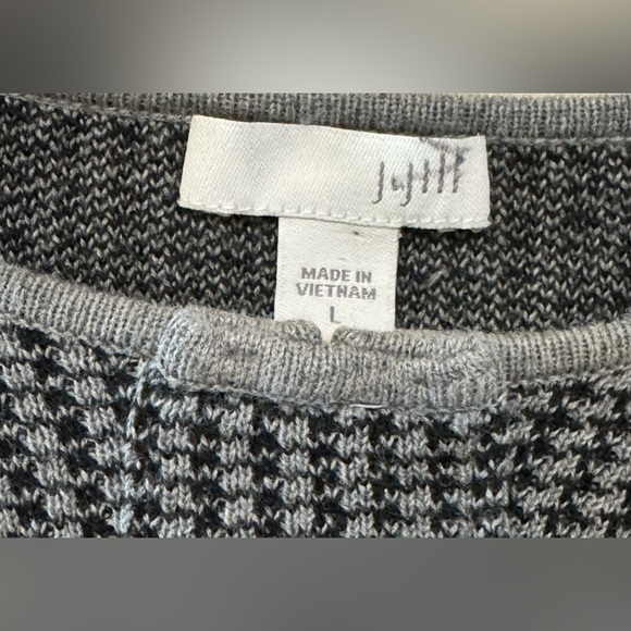 J. Jill Women’s Houndstooth Sweater Dress Size L - Picture 7 of 9